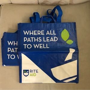 Rite Aid Blue Reusable Tote Bags - New Logo